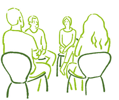 Selbsthilfegruppe Illustration